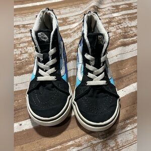 Boy’s Vans Sk8-Hi Zip Flames Sneakers/Shoes